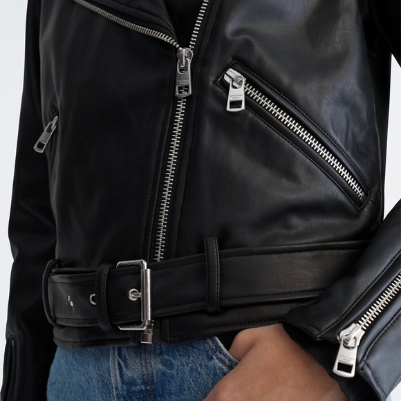 Calvin Klein leatherette jacket  -  Veste similicuir Calvin Klein - Picture 4 of 4